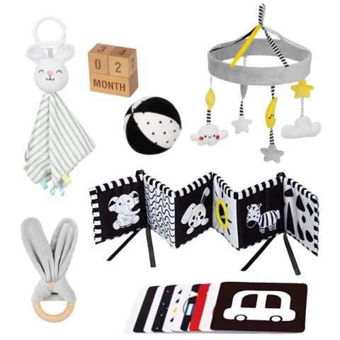 Woopie Let's Go Green WOOPIE GREEN Box Pudełko XXL Montessori Edukacyjne 7w1 Sensoryczne 0-2 Miesiące 18el. FSC