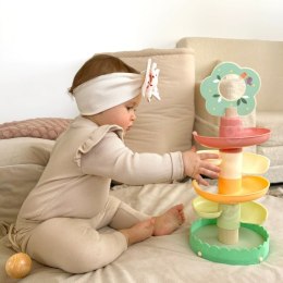 Woopie Let's Go Green WOOPIE GREEN Drewniany Kulodrom Tor Kulkowy Sensoryczny Edukacyjny 6 el.