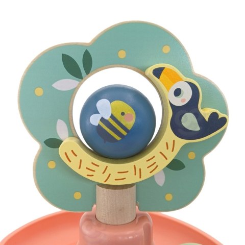 Woopie Let's Go Green WOOPIE GREEN Drewniany Kulodrom Tor Kulkowy Sensoryczny Edukacyjny 6 el.