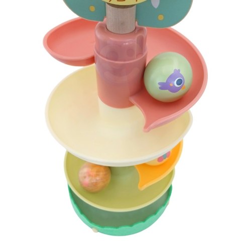 Woopie Let's Go Green WOOPIE GREEN Drewniany Kulodrom Tor Kulkowy Sensoryczny Edukacyjny 6 el.