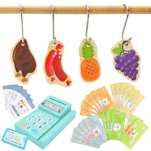 Woopie Let's Go Green WOOPIE GREEN Duży Wielofunkcyjny Sklepik 5w1 Stragan Supermarket Restauracja Kawiarnia Kuchnia 73 el