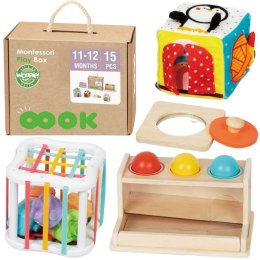 Woopie Let's Go Green WOOPIE GREEN Pudełko Box 5w1 Montessori Edukacujny 11-12M FSC