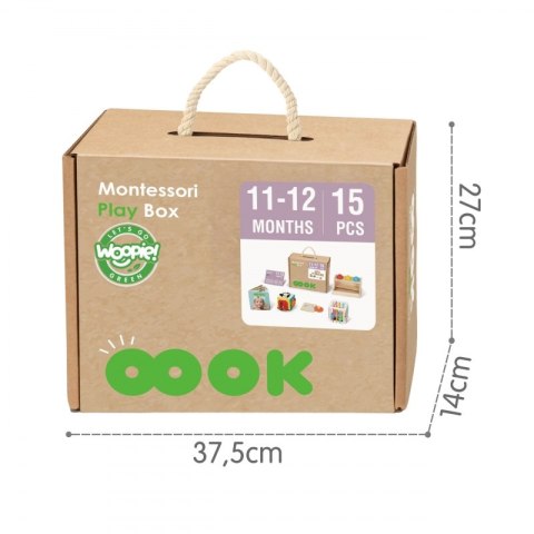 Woopie Let's Go Green WOOPIE GREEN Pudełko Box 5w1 Montessori Edukacujny 11-12M FSC
