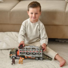 Woopie WOOPIE Ciężarówka Transporter Dinozaurów Auto z Dźwiękiem i Światłem