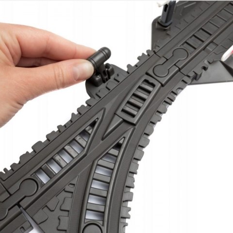 Woopie WOOPIE Elektryczna Kolejka Tor Retro Ciuchcia Lokomotywa + 2 Wagony - Zestaw 76 el.