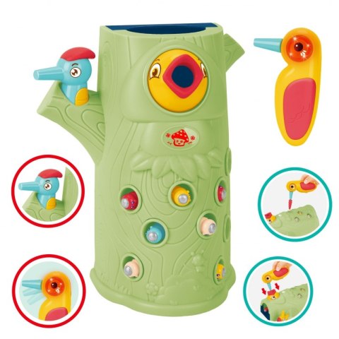 Woopie WOOPIE Gra Zręcznościowa Złap Robaka + 2 Dziecioły