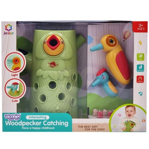 Woopie WOOPIE Gra Zręcznościowa Złap Robaka + 2 Dziecioły