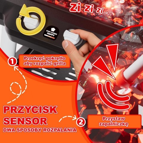 Woopie WOOPIE Grill Barbecue Kuchnia Ogrodowa Interaktywna LED Zestaw XL 31 el.