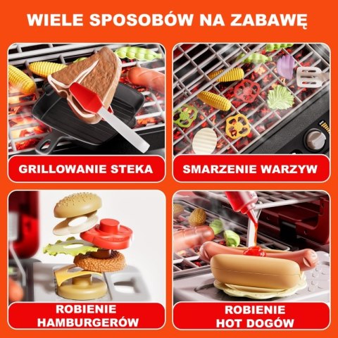 Woopie WOOPIE Grill Barbecue Kuchnia Ogrodowa Interaktywna LED Zestaw XL 31 el.