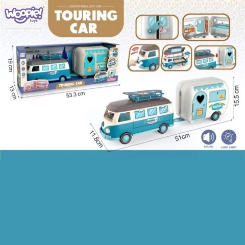 Woopie WOOPIE Kamper XL dla Lalek Zestaw Kempingowy z Przyczepką