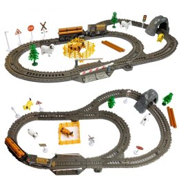 Woopie WOOPIE Kolejka Elektryczna Lokomotywa Retro Farma Tor XL 66 el.