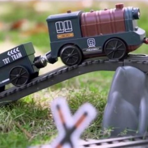 Woopie WOOPIE Kolejka Elektryczna Lokomotywa Towarowa Tor XXL 90 el.