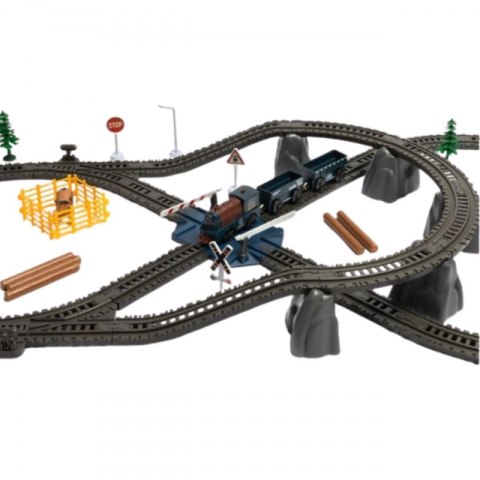 Woopie WOOPIE Kolejka Elektryczna Lokomotywa Towarowa Tor XXL 90 el.