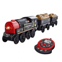 Woopie WOOPIE Lokomotywa Elektryczna Zdalnie Sterowana Kolejka Retro Wagony 4 el.