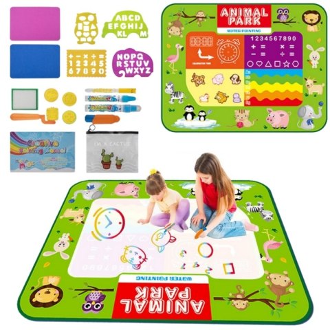 Woopie WOOPIE Mata Wodna do Malowania 2w1 XXL Dwustronna Zwierzęta