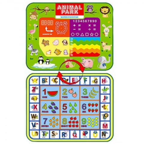 Woopie WOOPIE Mata Wodna do Malowania 2w1 XXL Dwustronna Zwierzęta