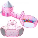 Woopie WOOPIE Namiot 3w1 Pałac Księżniczki XXL Domek Tunel Suchy Basen