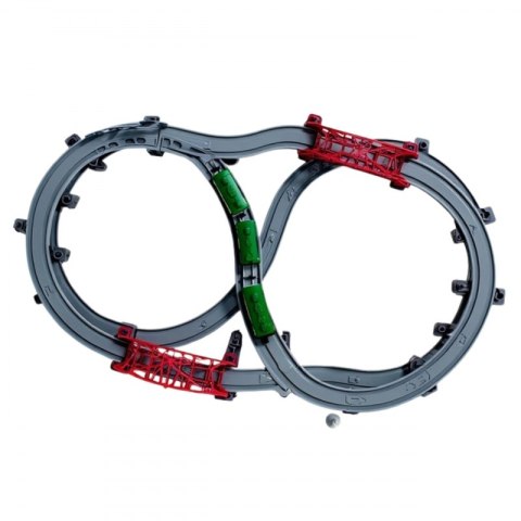 Woopie WOOPIE Nowoczesna Kolejka Elektryczna Tor XXL Lokomotywa Cargo Zestaw 128 el.