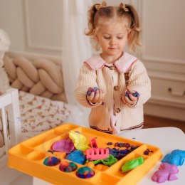 Woopie WOOPIE Piasek Kinetyczny 1,2 kg Zestaw XL ZOO Stolik z Foremkami