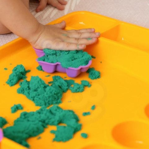 Woopie WOOPIE Piasek Kinetyczny 1,2 kg Zestaw XL ZOO Stolik z Foremkami