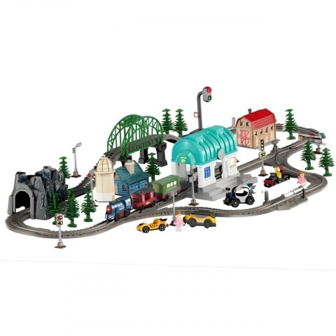 Woopie WOOPIE Pociąg Elektryczny Kolejka Tor XXL Ciuchcia Lokomotywa Zestaw Miasteczko 108 el.