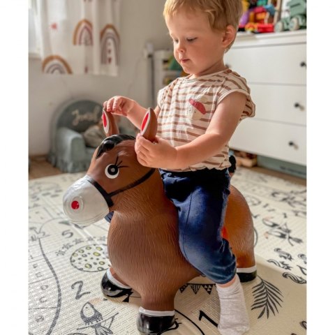 Woopie WOOPIE Skoczek Gumowy do Skakania Konik + Pompka