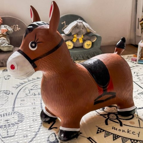 Woopie WOOPIE Skoczek Gumowy do Skakania Konik + Pompka