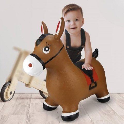 Woopie WOOPIE Skoczek Gumowy do Skakania Konik + Pompka