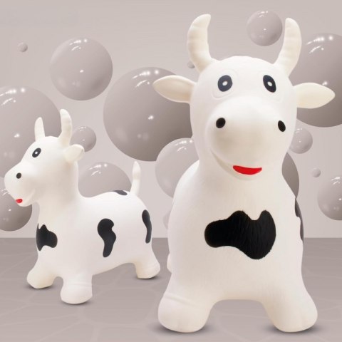 Woopie WOOPIE Skoczek Gumowy do Skakania Krówka + Pompka