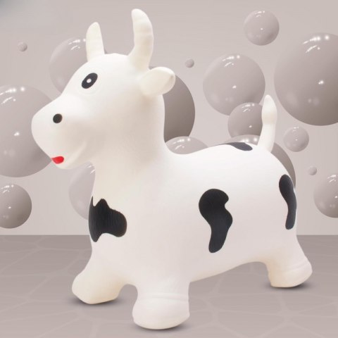 Woopie WOOPIE Skoczek Gumowy do Skakania Krówka + Pompka