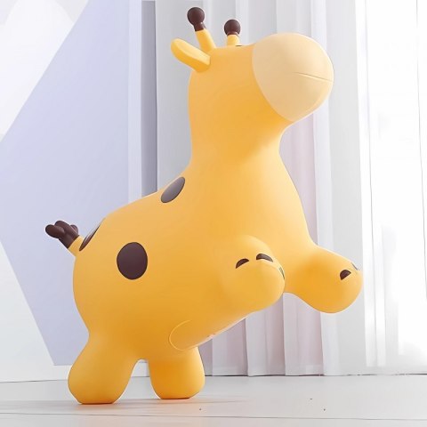 Woopie WOOPIE Skoczek Gumowy do Skakania Żyrafa Żółta + Pompka