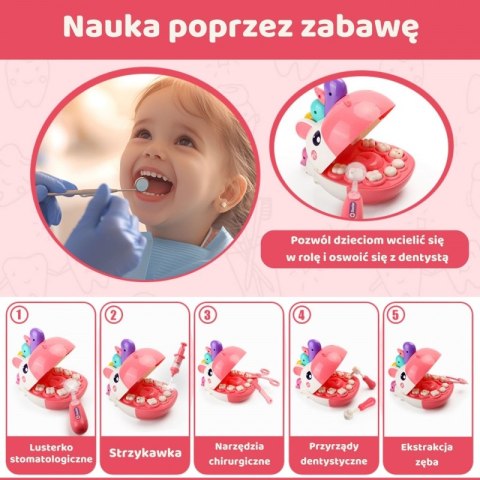 Woopie WOOPIE Zestaw Małego Dentysty Głowa Jednorożca Akcesoria
