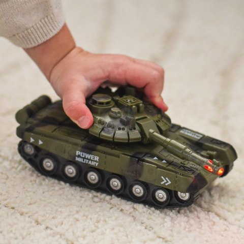 Woopie WOOPIE Zestaw Pojazdów Wojskowych z Wyrzutnią Czołg Helikopter 4SZT Skala 1:20