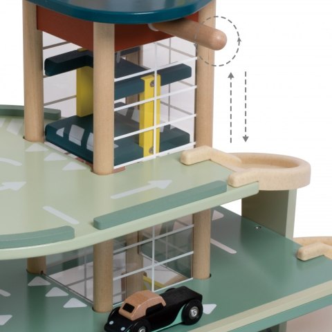 Classic World CLASSIC WORLD Wielopoziomowy Parking Auta Helikopter Dystybutor Myjnia + Akc.