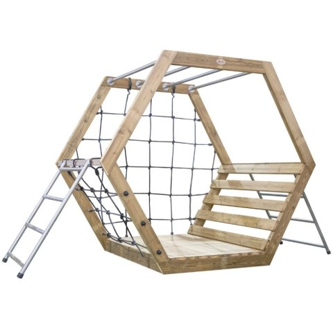 Classic World EDU CLASSIC WORLD EDU Drewniany Plac Zabaw XXL Zestaw do Wspinaczki Heksagonalny