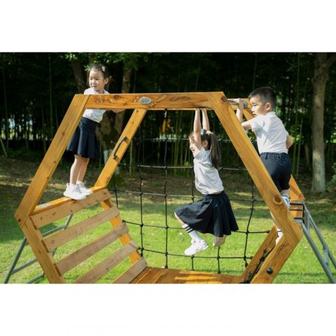 Classic World EDU CLASSIC WORLD EDU Drewniany Plac Zabaw XXL Zestaw do Wspinaczki Heksagonalny