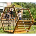 Classic World EDU CLASSIC WORLD EDU Drewniany Plac Zabaw XXL Zestaw do Wspinaczki Heksagonalny