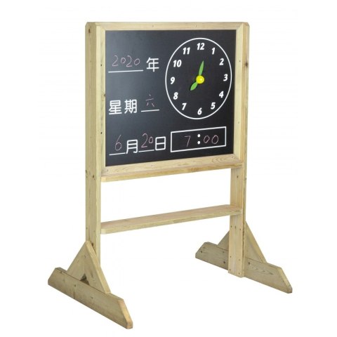 Classic World EDU CLASSIC WORLD EDU Tablica Manipulacyjna Kredowa 2w1 Nauka Czasu i Pogody