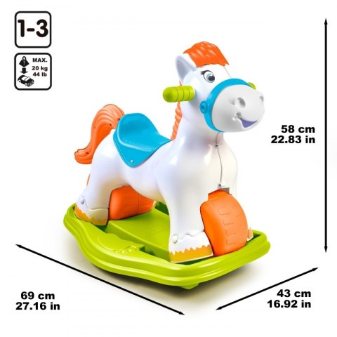 Feber FEBER Interaktywny Bujany Konik 2w1 - Jeździk Biegowy