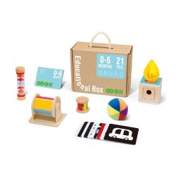 Tooky Toy TOOKY TOY Box Pudełko XXL Montessori Edukacyjne 6w1 Sensoryczne 0-6 Mies