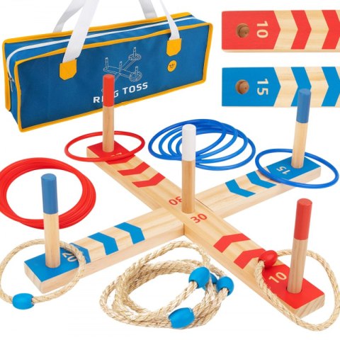 Tooky Toy TOOKY TOY Drewniana Gra Fun Serso Zręcznościowa Ring Cross