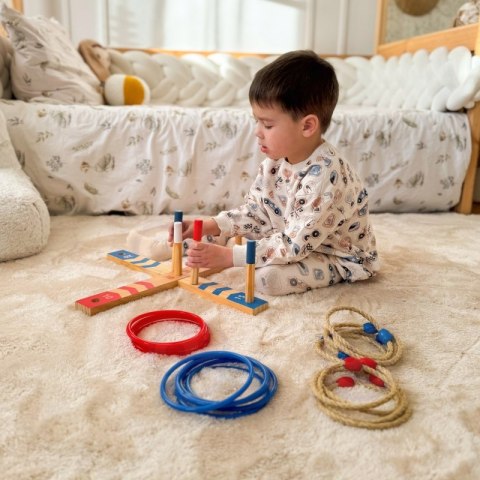 Tooky Toy TOOKY TOY Drewniana Gra Fun Serso Zręcznościowa Ring Cross