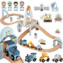 Tooky Toy TOOKY TOY Drewniana Kolejka Kosmiczna Zestaw Tory
