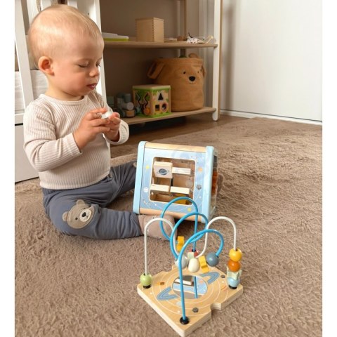 Tooky Toy TOOKY TOY Drewniana Kostka Aktywności Kosmos Sorter Labirynt