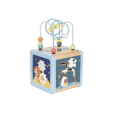 Tooky Toy TOOKY TOY Drewniana Kostka Aktywności Kosmos Sorter Labirynt