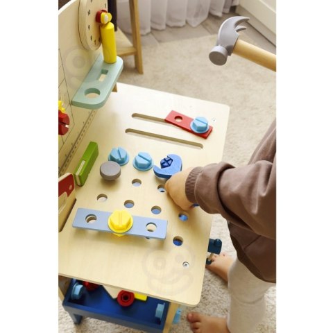 Tooky Toy TOOKY TOY Drewniany Stół Do Majsterkowania Warsztat