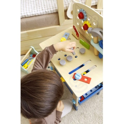 Tooky Toy TOOKY TOY Drewniany Stół Do Majsterkowania Warsztat