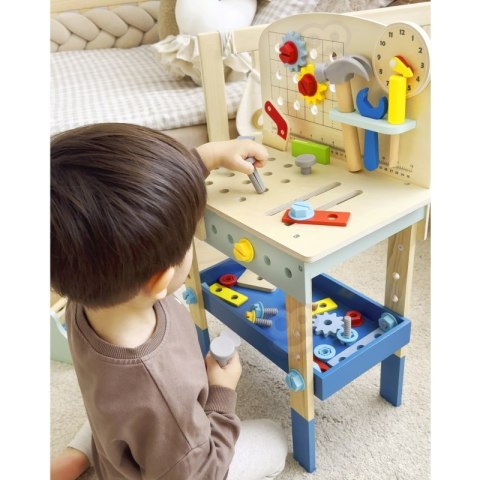 Tooky Toy TOOKY TOY Drewniany Stół Do Majsterkowania Warsztat