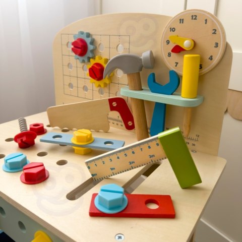 Tooky Toy TOOKY TOY Drewniany Stół Do Majsterkowania Warsztat