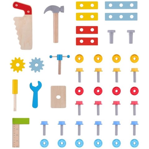 Tooky Toy TOOKY TOY Drewniany Stół Do Majsterkowania Warsztat